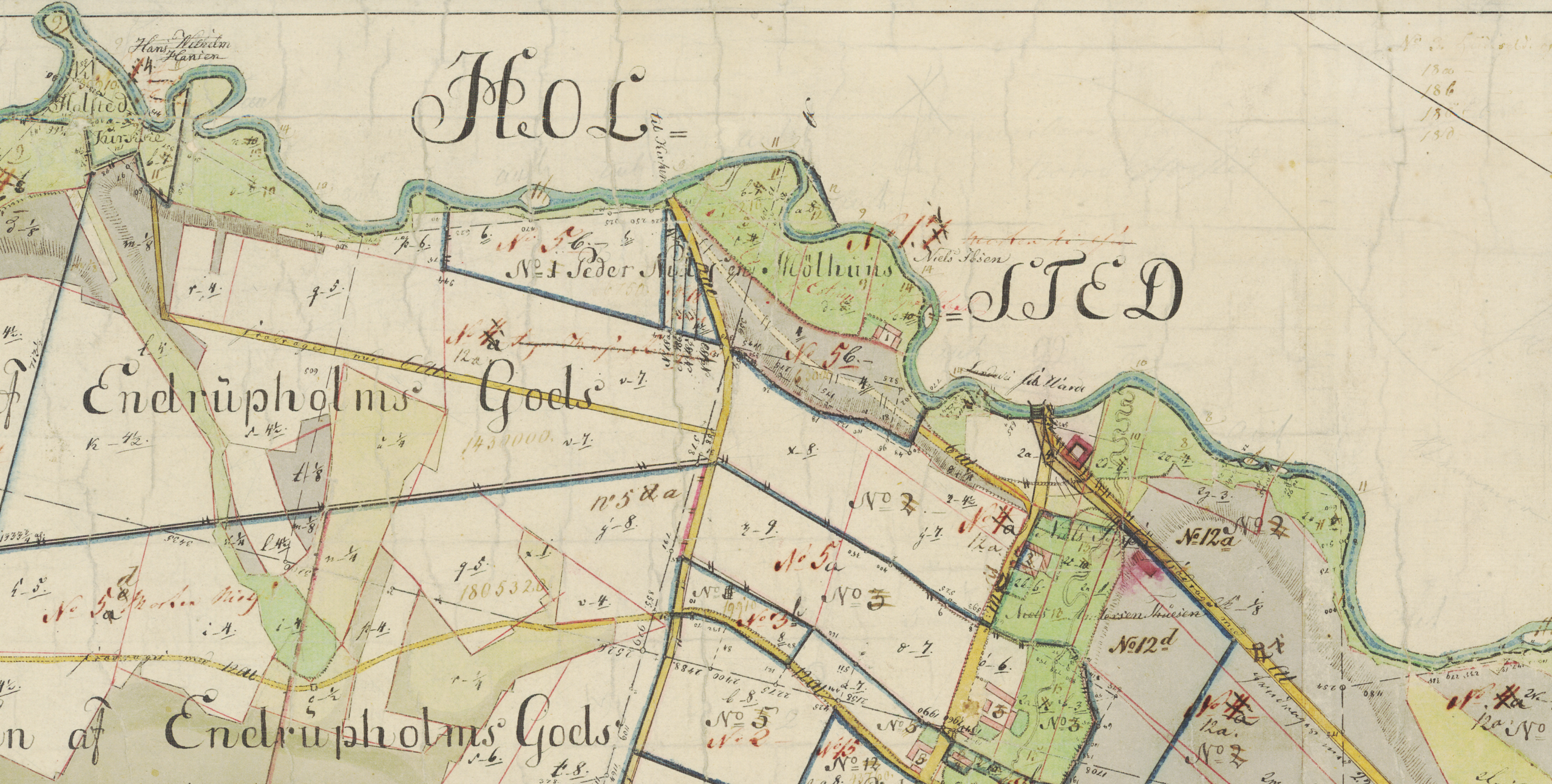 Kort over Holsted, Vestjylland — hjemsted for Holsted Whisky destilleri